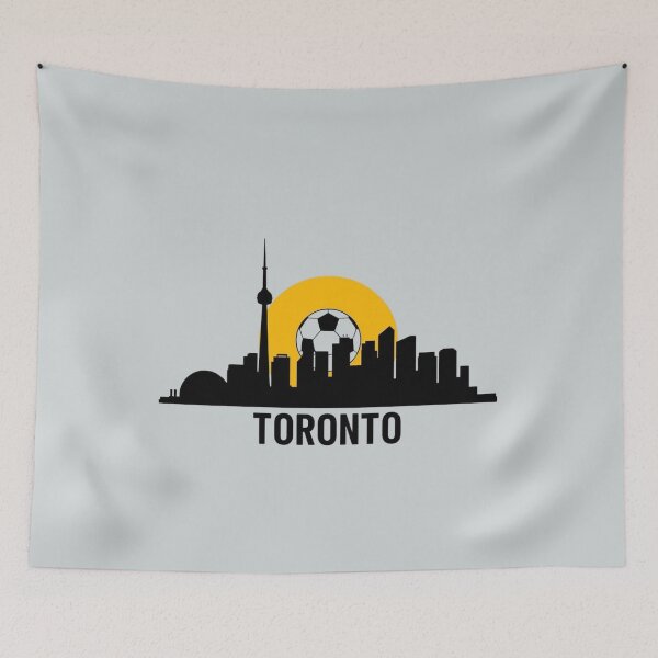 Item preview, Toronto Skyline Soccer Sunset Art designed and sold by Zakrytos ★★★★★.