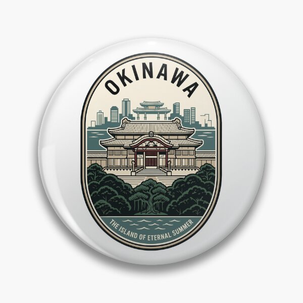 Item preview, Vintage Okinawa Japan Shuri Castle Travel Badge designed and sold by k3rstman1.