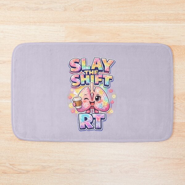 Item preview, Cute Kawaii Lungs Respiratory Therapist Rainbow Floral Coffee Shift Worker Design for RT Week & Respiratory Care Week designed and sold by ClinicalHubs.