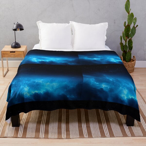 Item preview, Electric Blue Nebula Night Sky Art designed and sold by irfanshikh.