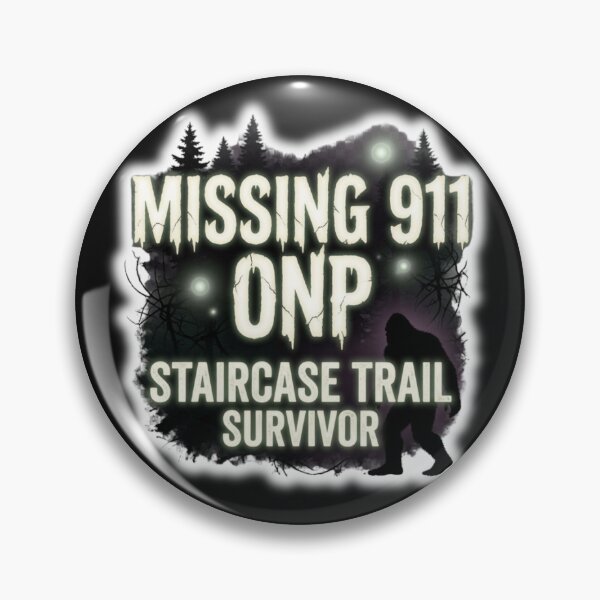 Item preview, Missing 911 ONP Staircase Trail - Survivor Bigfoot Sasquatch T-Shirt   designed and sold by Heinessight Merch.