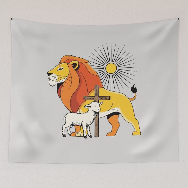 Item preview, Lamb and Lion designed and sold by AMERICANCHEEZ.