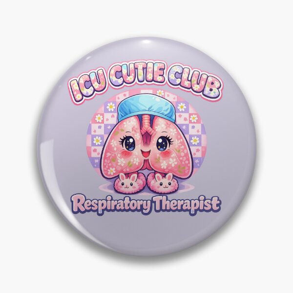Artikelvorschau, Niedliches Kawaii-Lungen-Design für Atemtherapeuten auf der Intensivstation, Blumen-Krankenschwester-Ästhetik-Design für die Woche der medizinischen Fachkräfte entworfen und verkauft von ClinicalHubs.