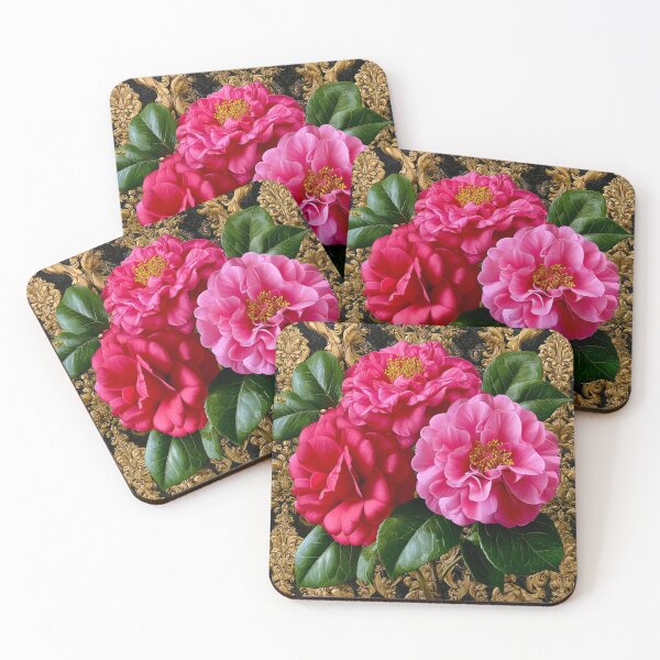 Item preview, Rococo Camellia Royale – Luxurious Botanical Elegance designed and sold by VelvetThornsArt.