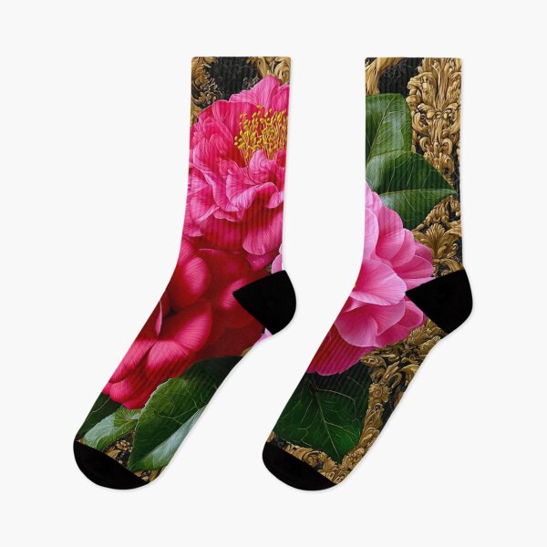 Item preview, Rococo Camellia Royale – Luxurious Botanical Elegance designed and sold by VelvetThornsArt.