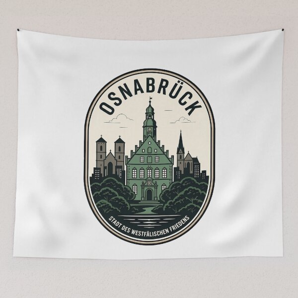 Item preview, Osnabruck Germany Westphalian Peace Vintage Landmark designed and sold by k3rstman1.