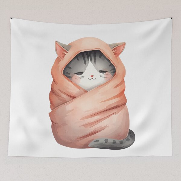Item preview, Blanket cat  designed and sold by uunaa.