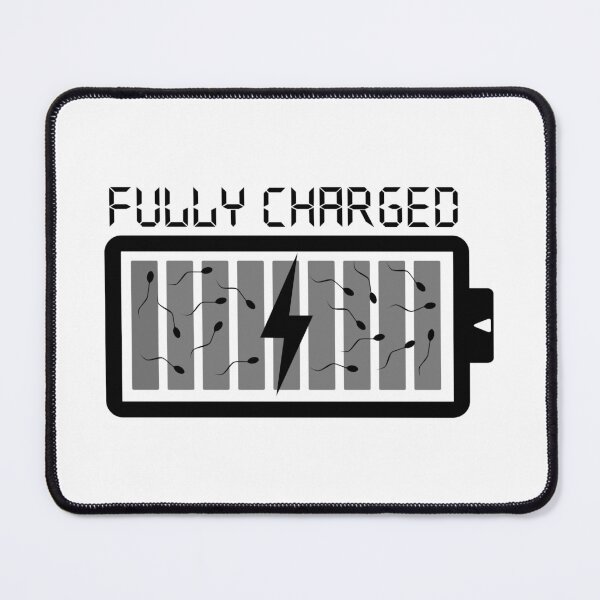 Item preview, Fully Charged Sperm Battery Funny Fathers Day Dad Humor Gift designed and sold by NewManiaGifts.