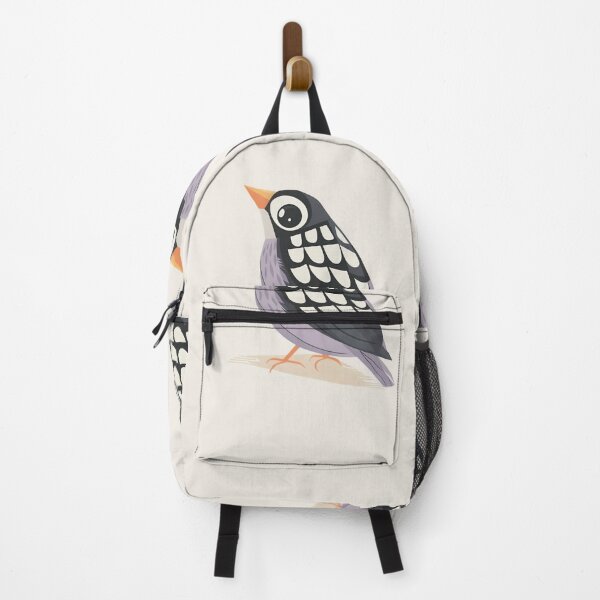 Artikelvorschau, Minimalistischer Vogelaufkleber im Folk-Stil | Skandinavische Vogelkunst in Schwarz-Weiß entworfen und verkauft von Filora Atelier | Bird Art.