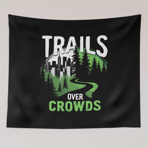Item preview, Trails Over Crowds Forest Bathing Trails designed and sold by MooonTees.