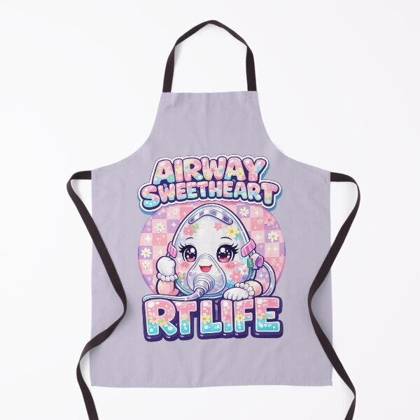 Item preview, Cute Kawaii Oxygen Mask Mascot RT Life Respiratory Therapist National Respiratory Care Week Pastel Floral Medical Worker designed and sold by ClinicalHubs.