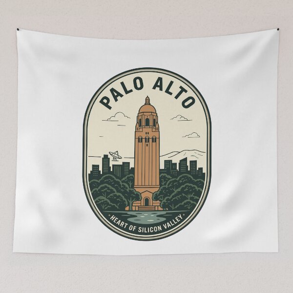 Item preview, Vintage Palo Alto Silicon Valley Hoover Tower Badge designed and sold by k3rstman1.
