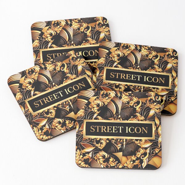 Item preview, Street Icon Baroque Gold and Black Luxury Pattern designed and sold by Stree-Icon-Shop.