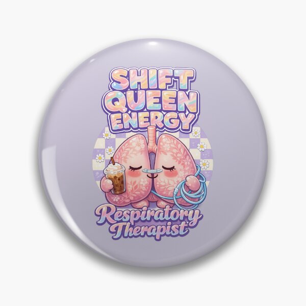 Item preview, Cute Kawaii Lungs Respiratory Therapist Shift Queen Energy Pastel Coffee Nurse Week designed and sold by ClinicalHubs.