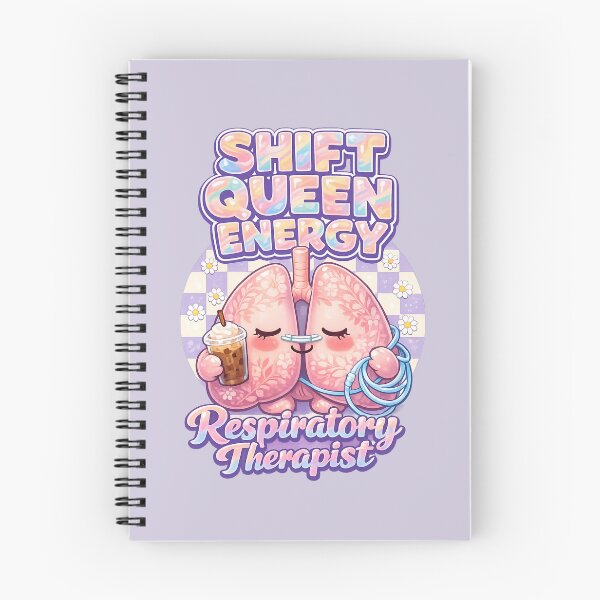 Item preview, Cute Kawaii Lungs Respiratory Therapist Shift Queen Energy Pastel Coffee Nurse Week designed and sold by ClinicalHubs.