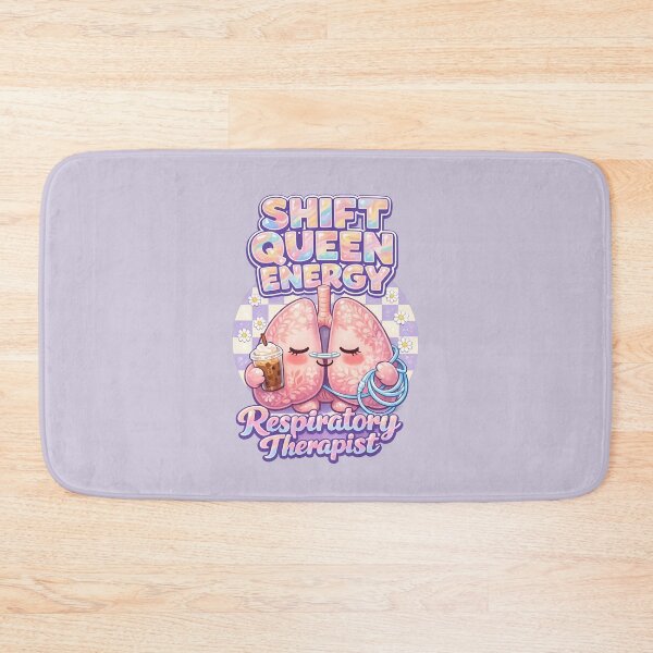 Item preview, Cute Kawaii Lungs Respiratory Therapist Shift Queen Energy Pastel Coffee Nurse Week designed and sold by ClinicalHubs.