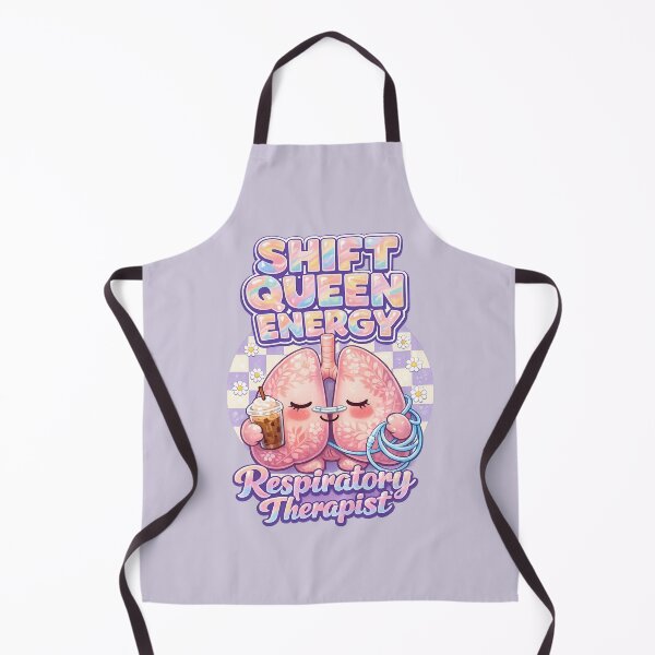Item preview, Cute Kawaii Lungs Respiratory Therapist Shift Queen Energy Pastel Coffee Nurse Week designed and sold by ClinicalHubs.