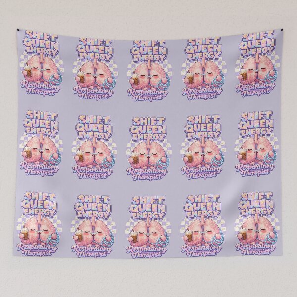 Item preview, Cute Kawaii Lungs Respiratory Therapist Shift Queen Energy Pastel Coffee Nurse Week designed and sold by ClinicalHubs.