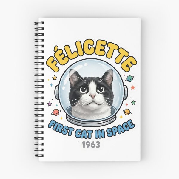 Item preview, Felicette Astrocat First Cat in Space Kids Cute Sticker T-Shirt designed and sold by The-HistoryGirl.