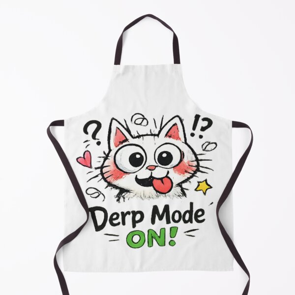 Item preview, Derp Mode ON Funny Cat Shirt | Cute Confused Kitty Meme Design for Cat Lovers designed and sold by FeelFreeStore.
