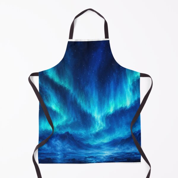 Item preview, Arctic Aurora Borealis Blue Mist Art designed and sold by irfanshikh.