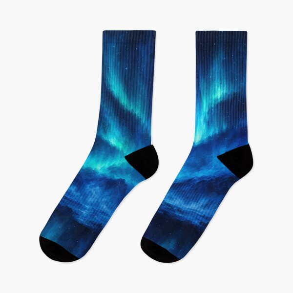 Item preview, Arctic Aurora Borealis Blue Mist Art designed and sold by irfanshikh.