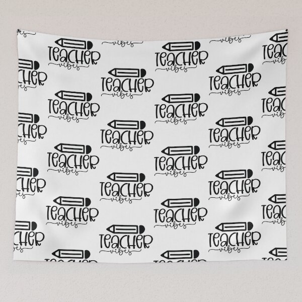 Item preview, Teacher Vibes - Cute School Mentor Aesthetic Professional Gift designed and sold by FuzionRaptor.