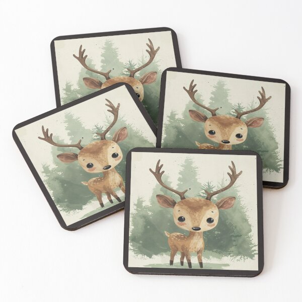 Item preview, Sweet Baby Stag Forest Artwork  designed and sold by NivyasArtistry.