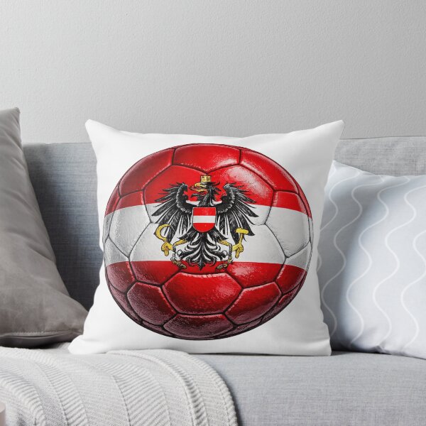 Item preview, Austria Football Flag Design designed and sold by redsharkuk.