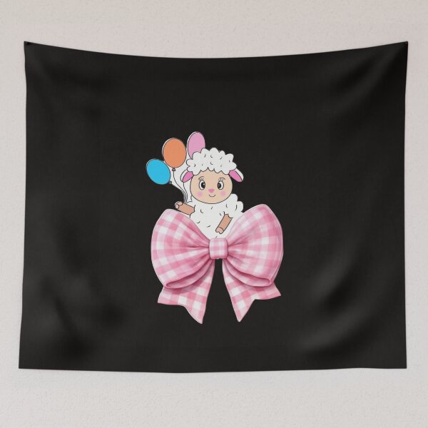 Item preview, Cute Eid Mubarak Lamb with Pink Bow Aid Al Adha T-shirt  designed and sold by New Art.