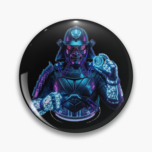 Item preview, Cyber Samurai Bitcoin Diamond Hands Holder designed and sold by Maclaw200d.