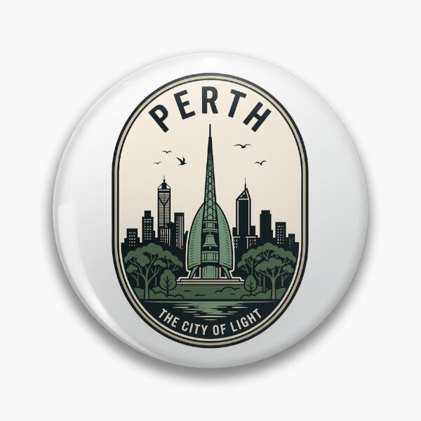 Item preview, Retro Perth Australia City of Light Skyline designed and sold by k3rstman1.