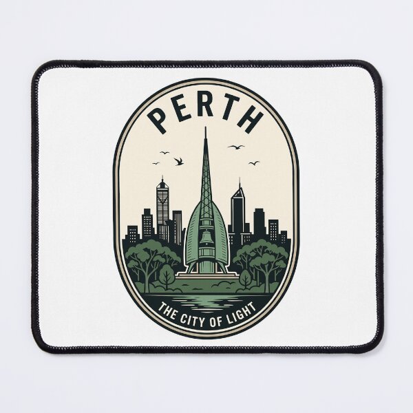 Item preview, Retro Perth Australia City of Light Skyline designed and sold by k3rstman1.