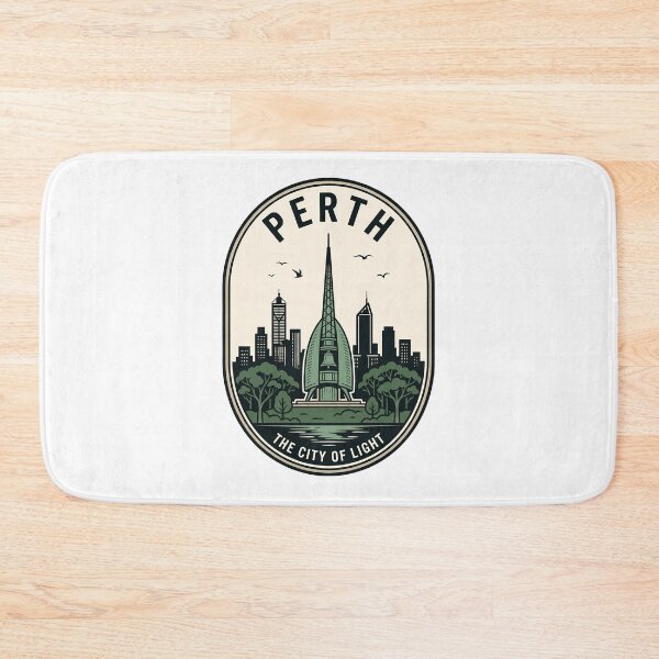 Item preview, Retro Perth Australia City of Light Skyline designed and sold by k3rstman1.