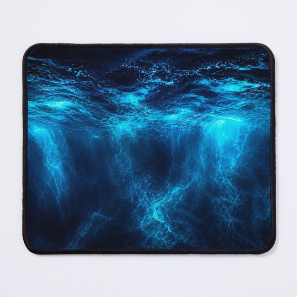 Item preview, Deep Ocean Bioluminescent Storm Art designed and sold by irfanshikh.