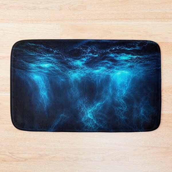 Item preview, Deep Ocean Bioluminescent Storm Art designed and sold by irfanshikh.