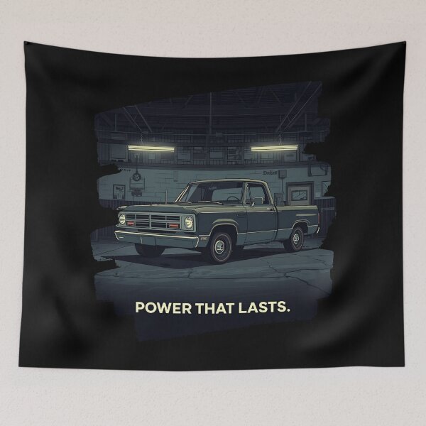 Item preview, Dodg D100 1972 pickup Slogan Power That Lasts 8 designed and sold by Neon G.