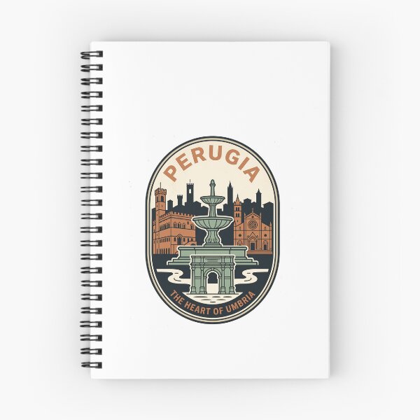 Item preview, Vintage Perugia Italy Travel Badge Heart of Umbria designed and sold by k3rstman1.