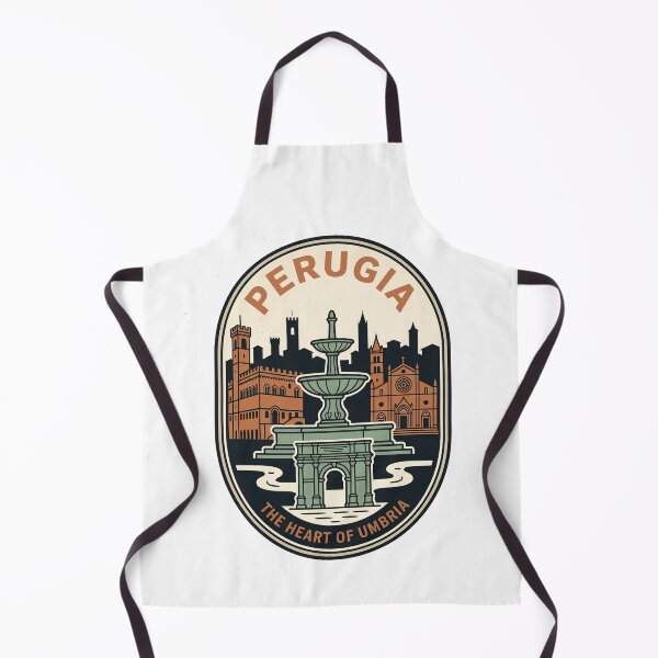 Item preview, Vintage Perugia Italy Travel Badge Heart of Umbria designed and sold by k3rstman1.