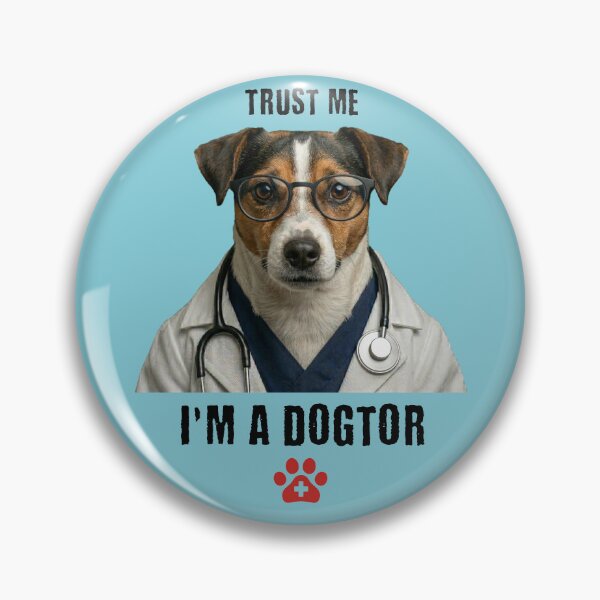 Item preview, Trust Me I'm A Dogtor Funny Jack Russell Dog Vet Pun designed and sold by d247.