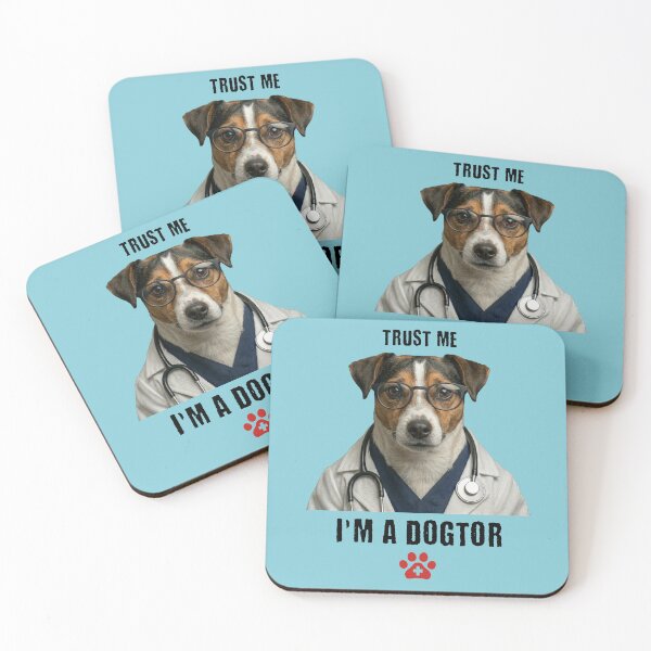 Item preview, Trust Me I'm A Dogtor Funny Jack Russell Dog Vet Pun designed and sold by d247.