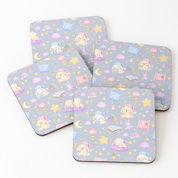 Item preview, Pastel Bunny Bedtime Pattern designed and sold by Aoei08.