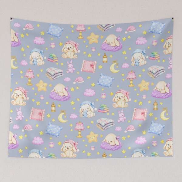 Item preview, Pastel Bunny Bedtime Pattern designed and sold by Aoei08.