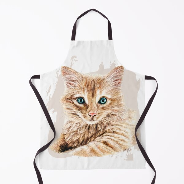 Item preview, Cute long-haired ginger kitten designed and sold by NathBros.