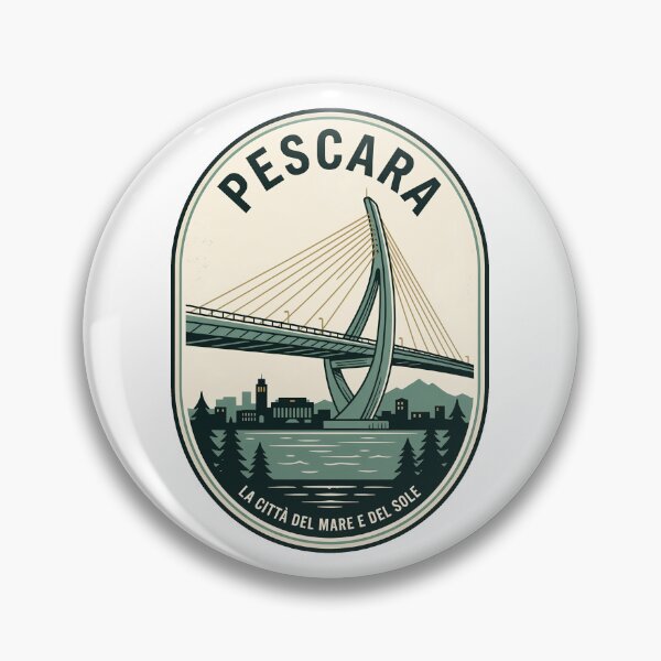 Item preview, Vintage Pescara Italy Travel Badge Ponte del Mare designed and sold by k3rstman1.