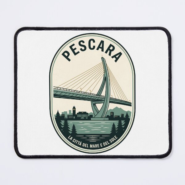 Item preview, Vintage Pescara Italy Travel Badge Ponte del Mare designed and sold by k3rstman1.