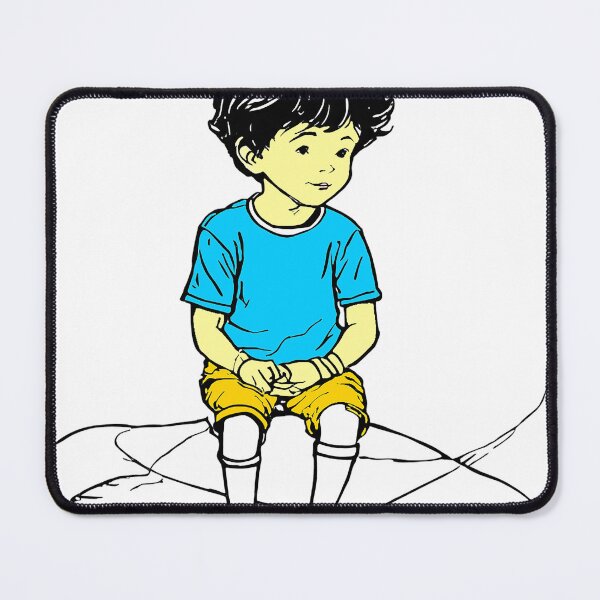 Item preview, Cute Thoughtful Little Boy Cartoon Illustration designed and sold by say_li03.