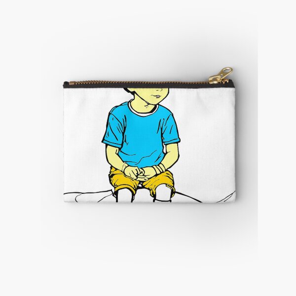 Item preview, Cute Thoughtful Little Boy Cartoon Illustration designed and sold by Gdmark.