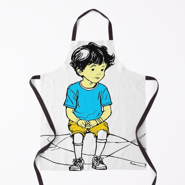 Item preview, Cute Thoughtful Little Boy Cartoon Illustration designed and sold by say_li03.