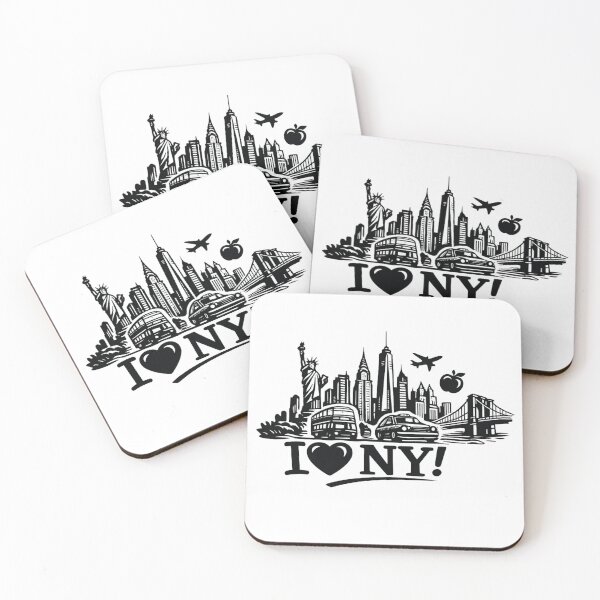 Item preview, I Love New York Skyline designed and sold by Stickimaison.